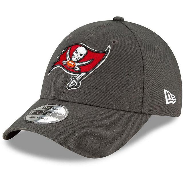 Mens New Era Pewter Tampa Bay Buccaneers The League Logo 9FORTY Adjustable Hat Product Image