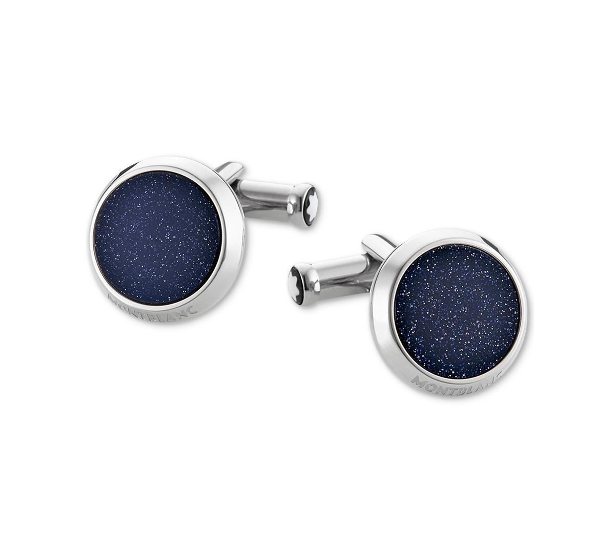 Mens Goldstone & Stainless Steel Cuff Links Product Image