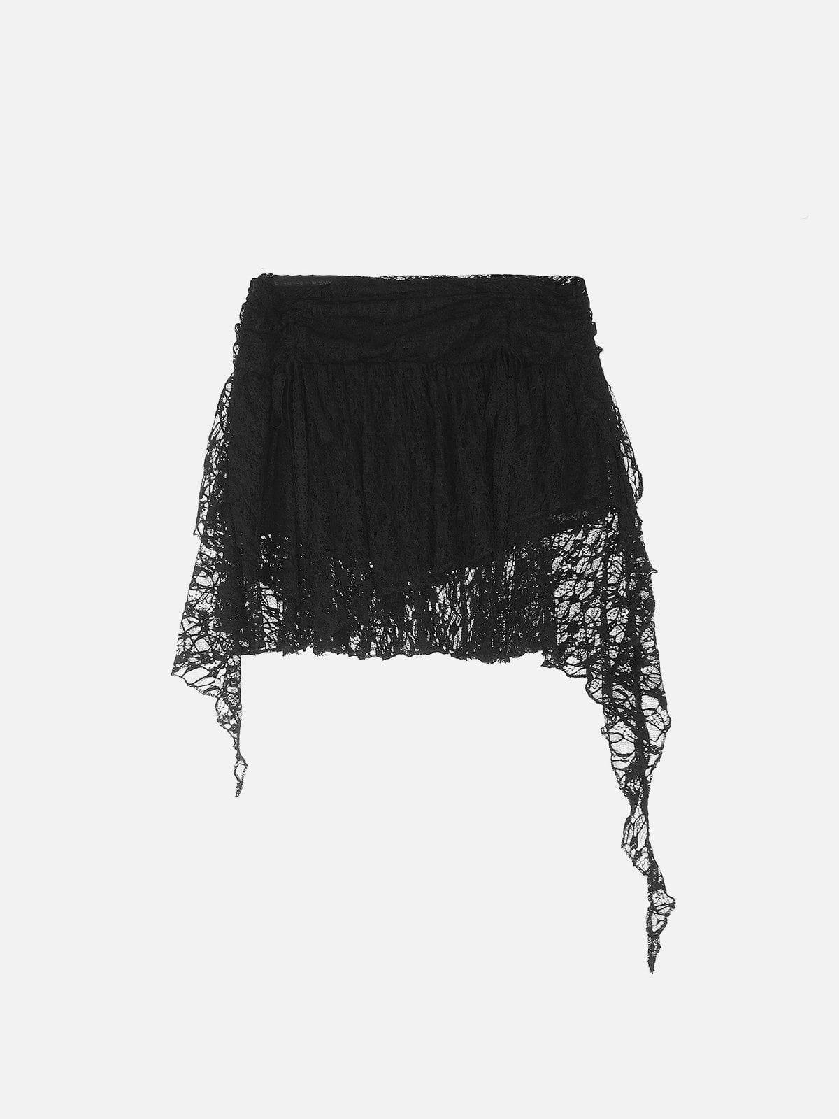 Aelfric Eden Irregular Lace Patchwork Skirt Female Product Image