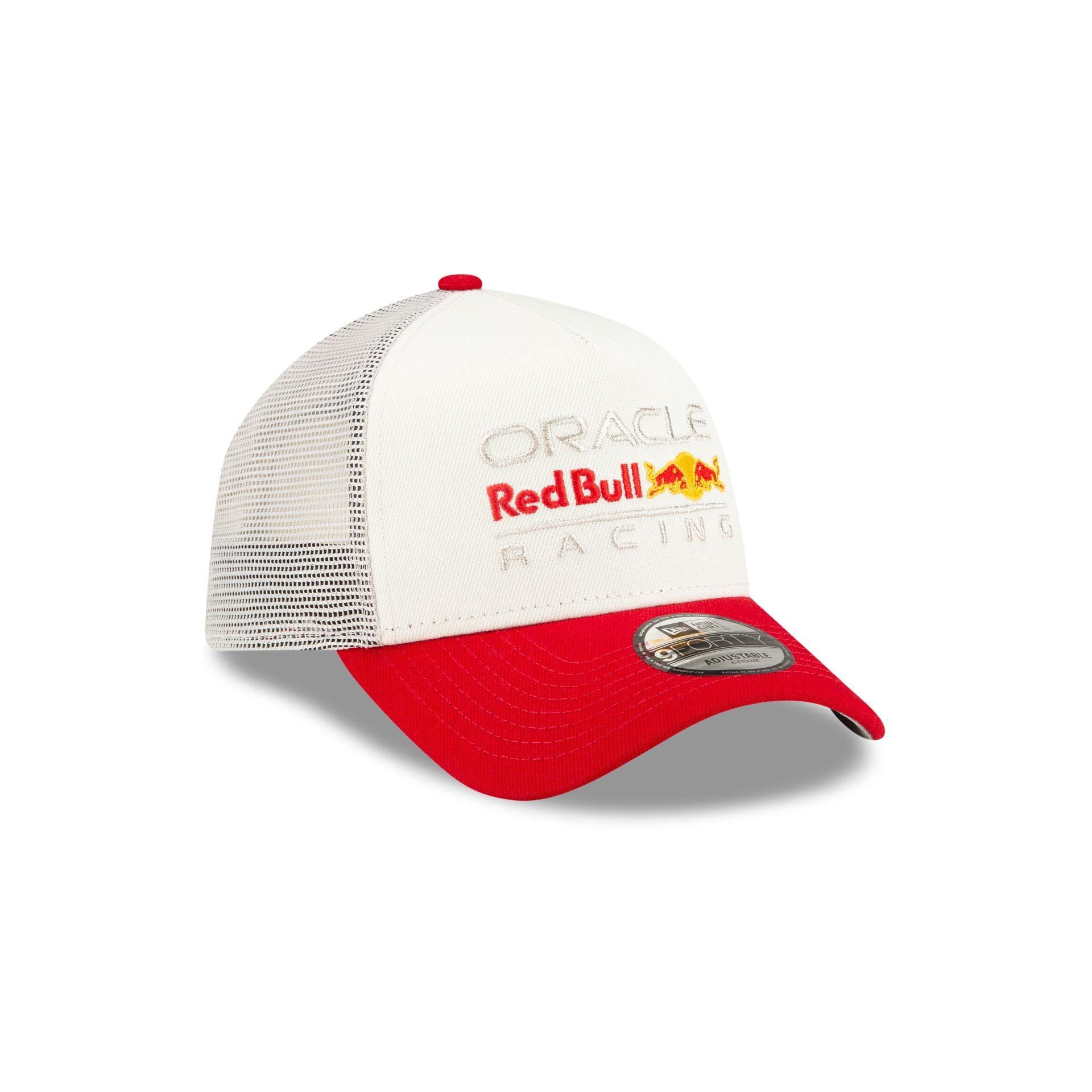 Oracle Red Bull Racing Essential White 9FORTY A-Frame Trucker Hat Male Product Image