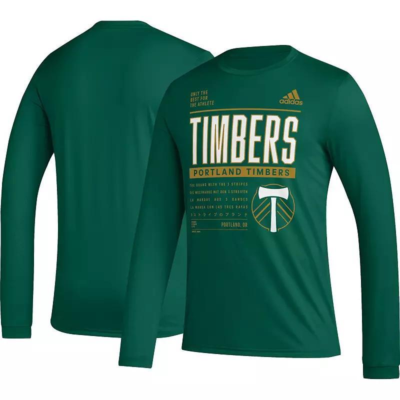 Mens adidas Portland Timbers Club DNA Long Sleeve T-Shirt Product Image