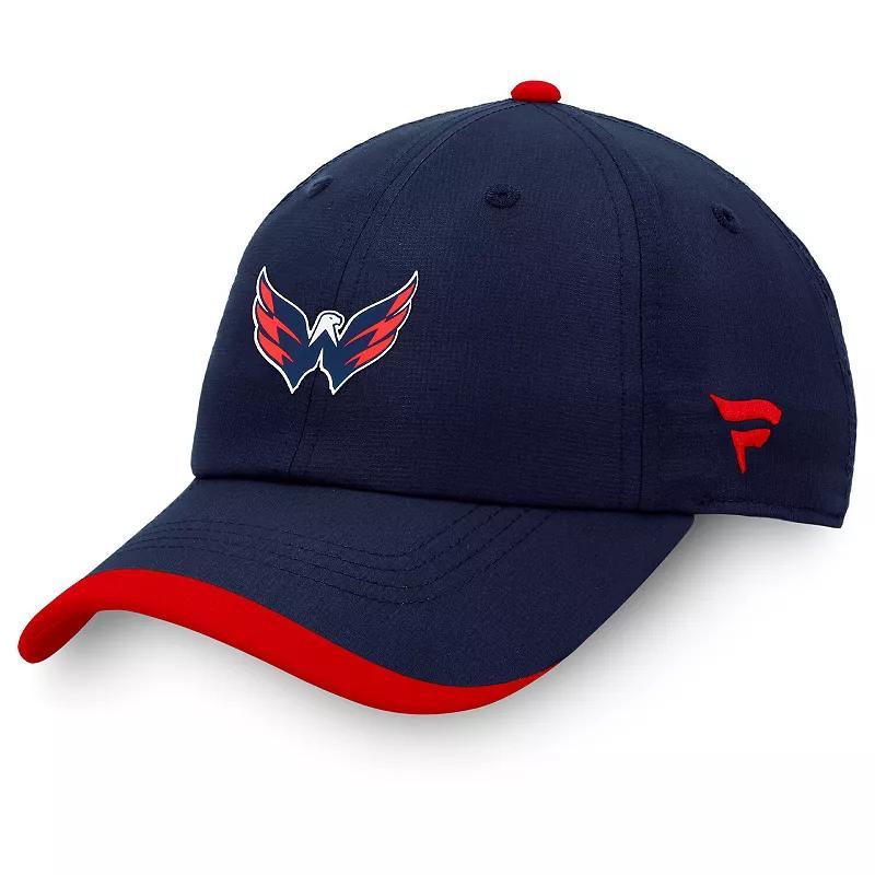 Mens Fanatics Navy Washington Capitals Authentic Pro Rink Pinnacle Adjustable Hat Product Image