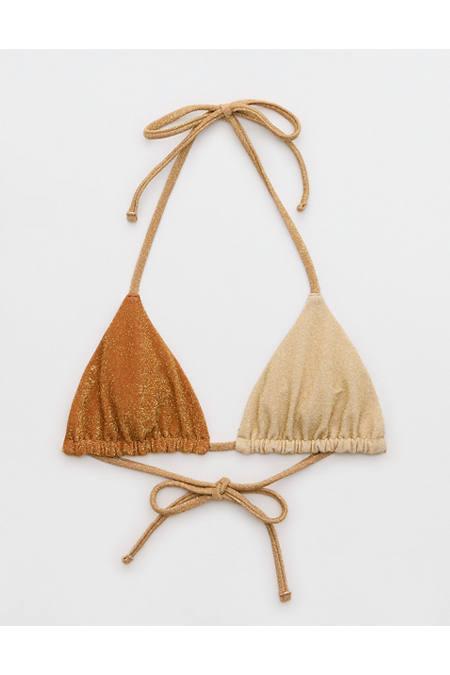 Aerie Sparkle String Triangle Bikini Top Women's Product Image