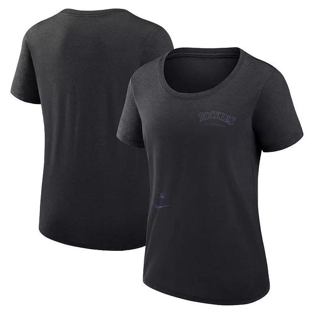 Womens Nike Royal New York Mets Authentic Collection Performance Scoop Neck T-Shirt Product Image