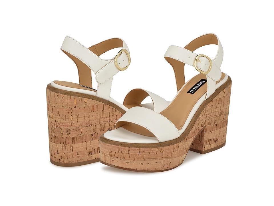 Nine West Womens Amye Adjustable Ankle Strap Block Heel Sandals Product Image