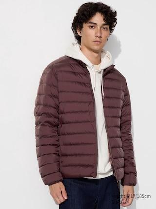 Mens Ultra Light Down Jacket with Anti-Static Wine Medium UNIQLO US Product Image