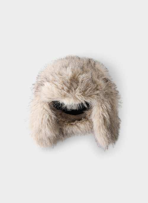 real faux fur trapper hat Product Image