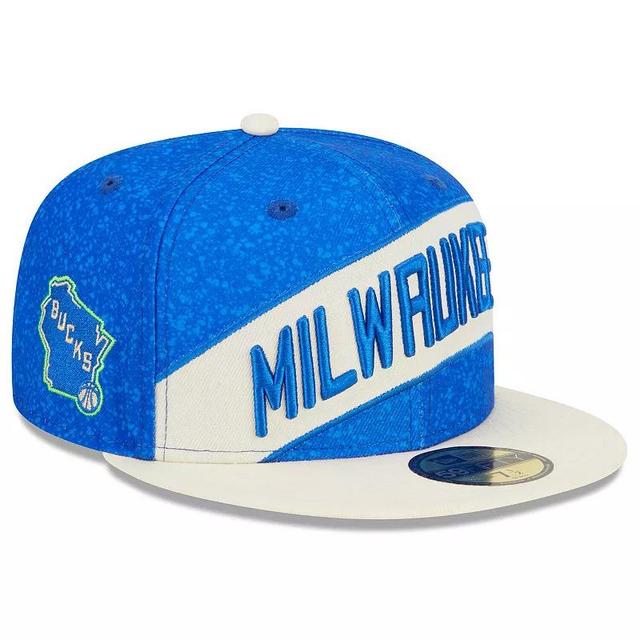 Mens New Era Blue Milwaukee Bucks 2023/24 City Edition 59FIFTY Fitted Hat - Blue Product Image