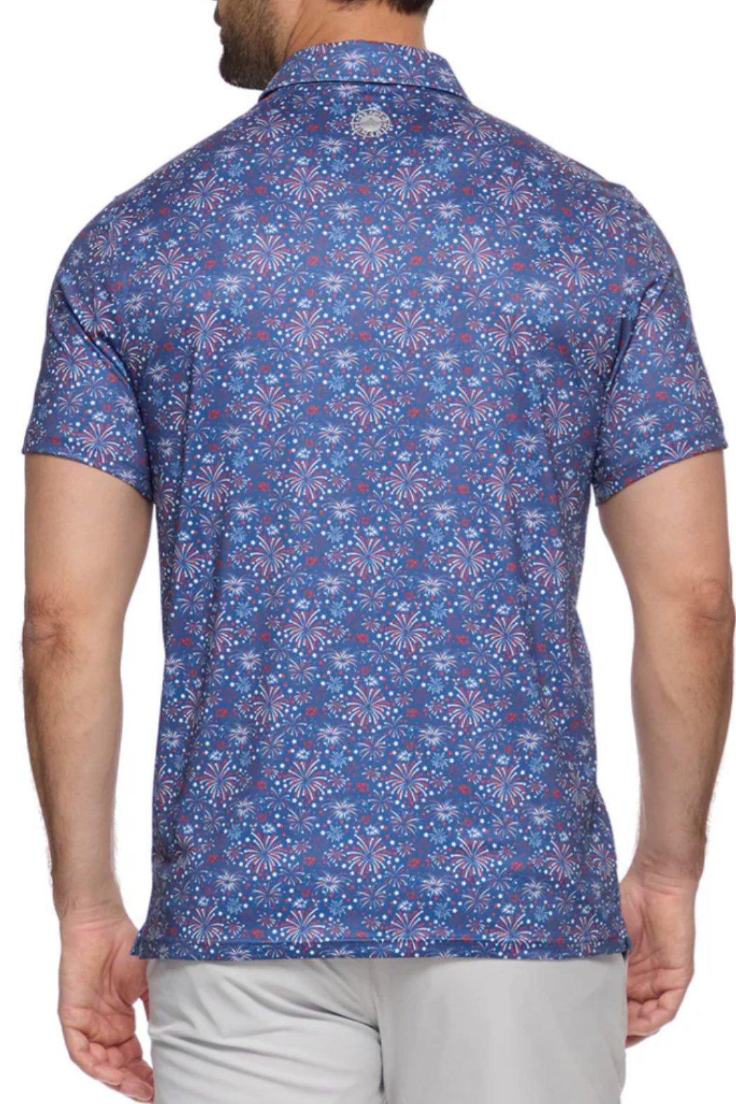 Fairhope Fireworks Print Polo Product Image