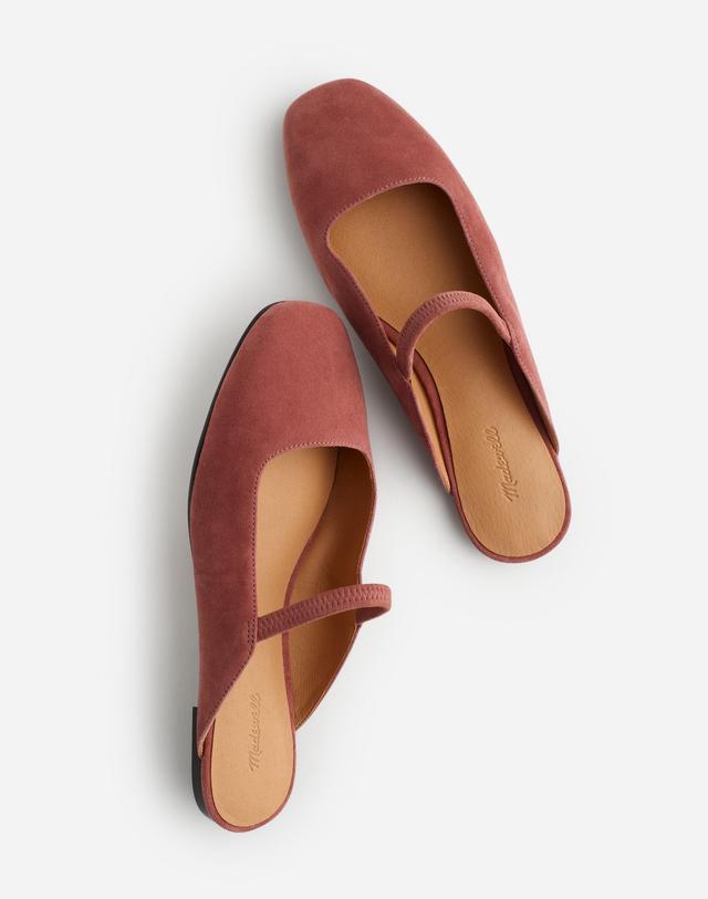 The Greta Ballet Flat Mule in Suede Product Image