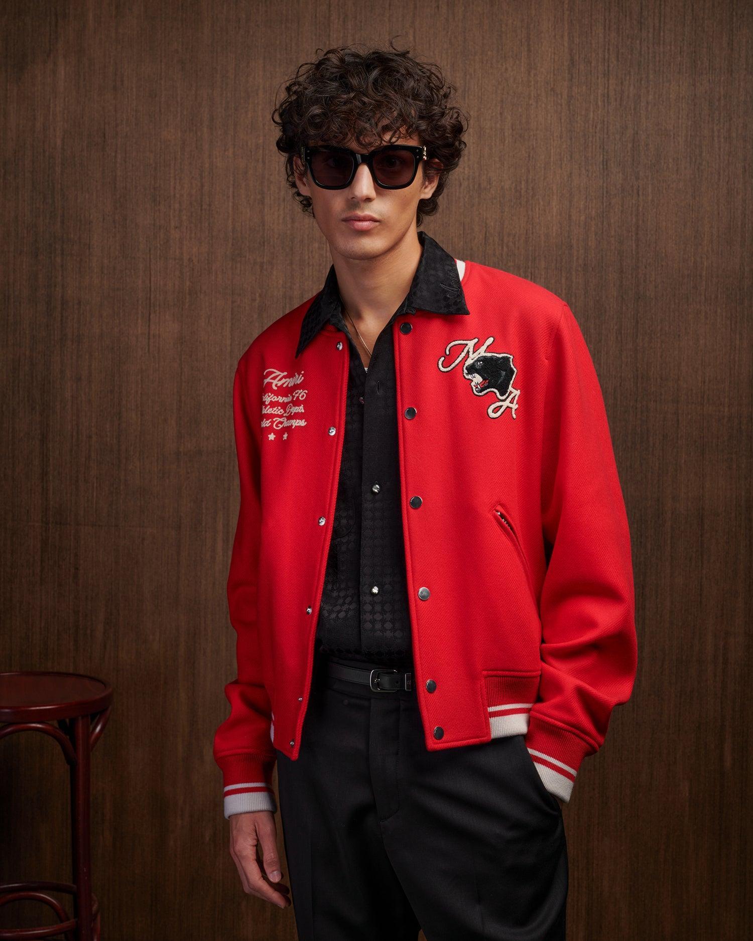 AMIRI PANTHER BOMBER - Varsity Red Male Product Image