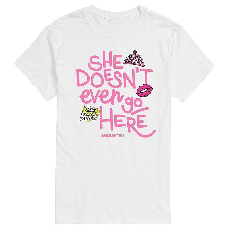 Mens Mean Girls She Doesnt Even Go Here Graphic Tee Product Image