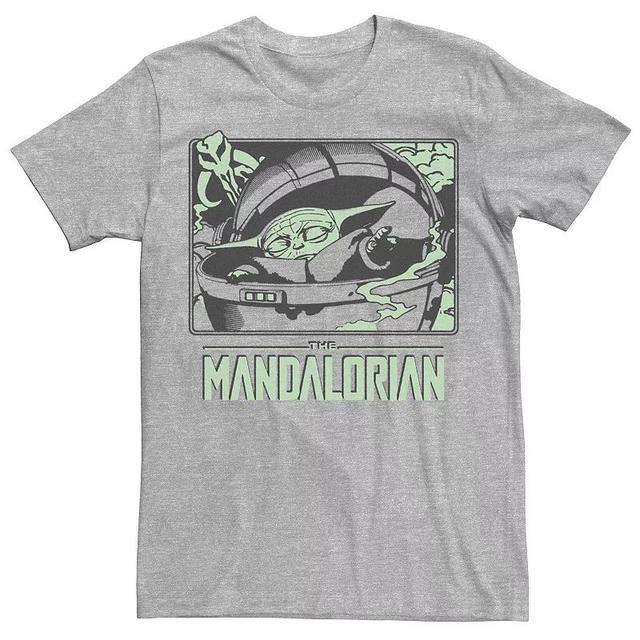 Mens Star Wars: The Mandalorian The Child Magic Hand Thing Panel Tee Product Image