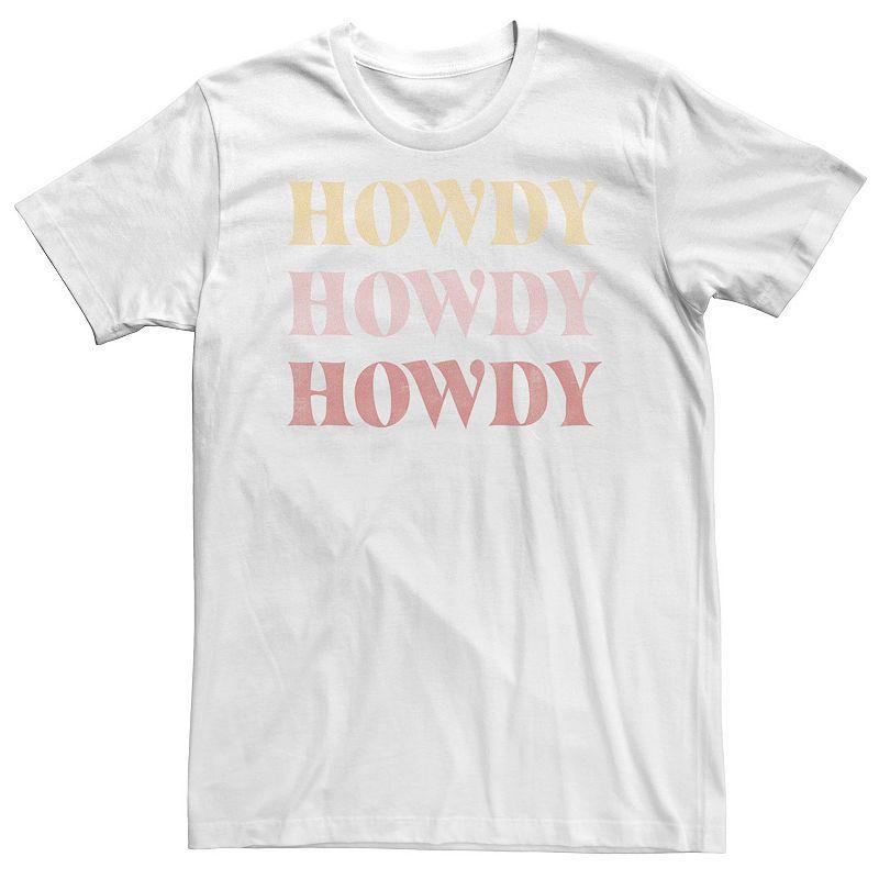 Big & Tall Trendy Howdy Text Stack Tee, Mens Product Image