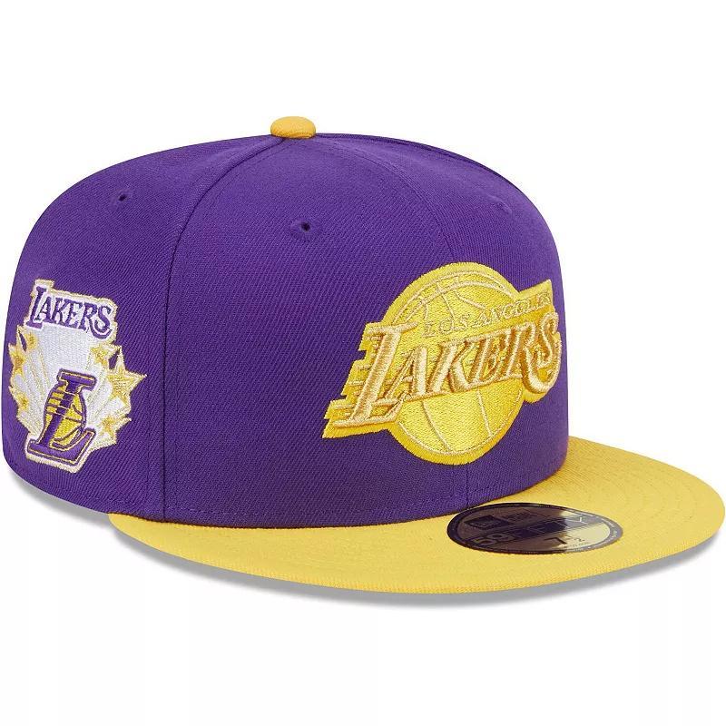 Mens New Era /Gold Los Angeles Lakers Gameday Gold Pop Stars 59FIFTY Fitted Hat Product Image