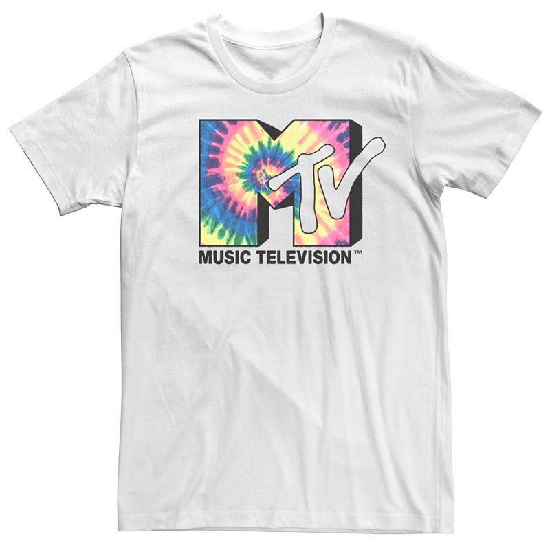 Mens MTV Spiral Tie-Dye Fill Logo Tee Product Image