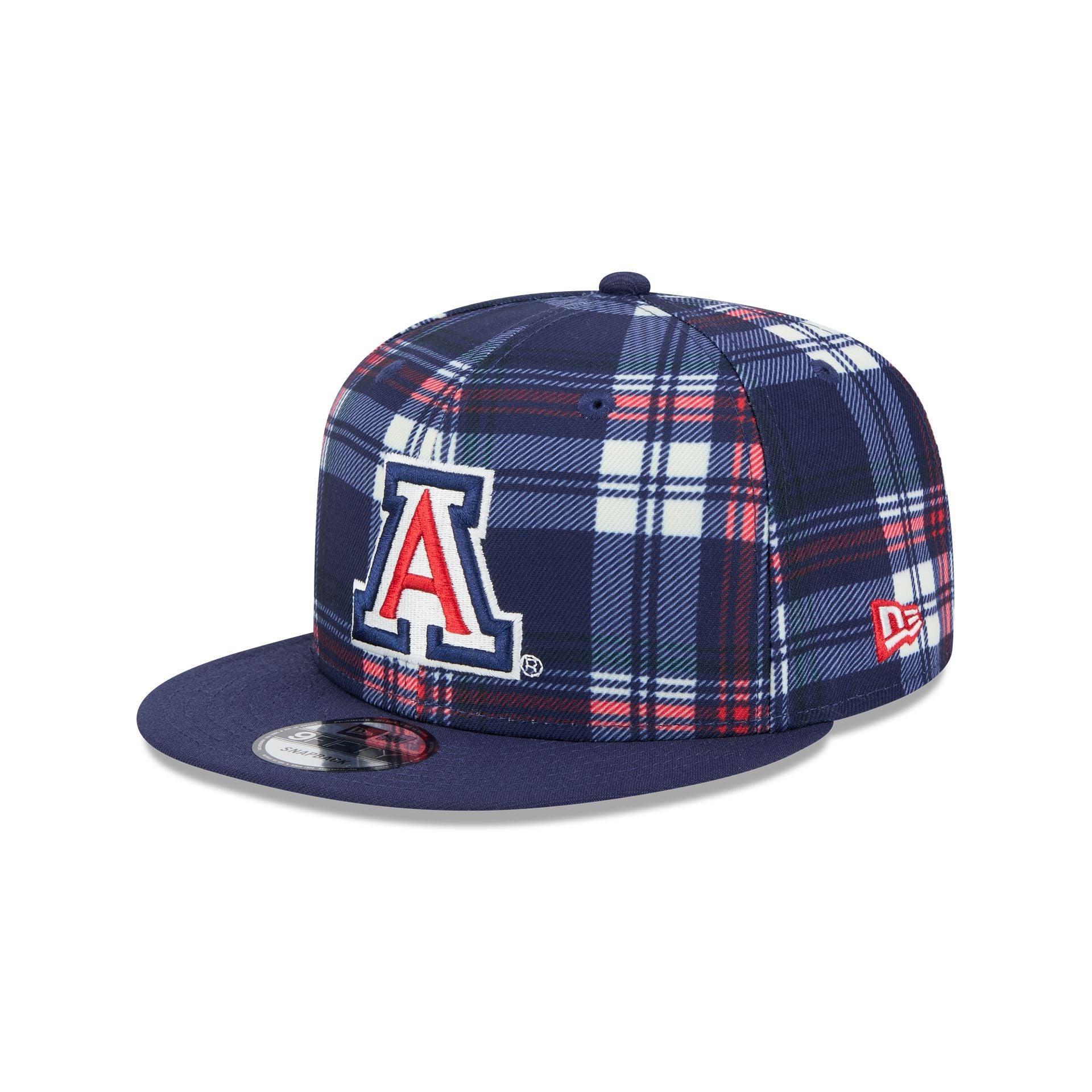 Arizona Wildcats Plaid 9FIFTY Snapback Hat Male Product Image