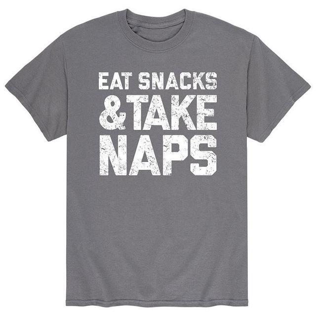 Mens Eat Snacks And Take Naps Tee Product Image