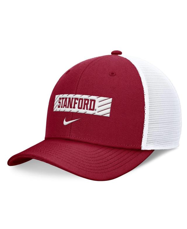 Nike Mens Cardinal Stanford Cardinal 2024 Sideline Trucker Adjustable Hat - Cardinal, White Product Image