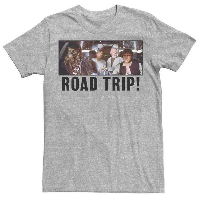 Mens Star Wars Group Shot Road Trip Tee Athletic Grey Product Image