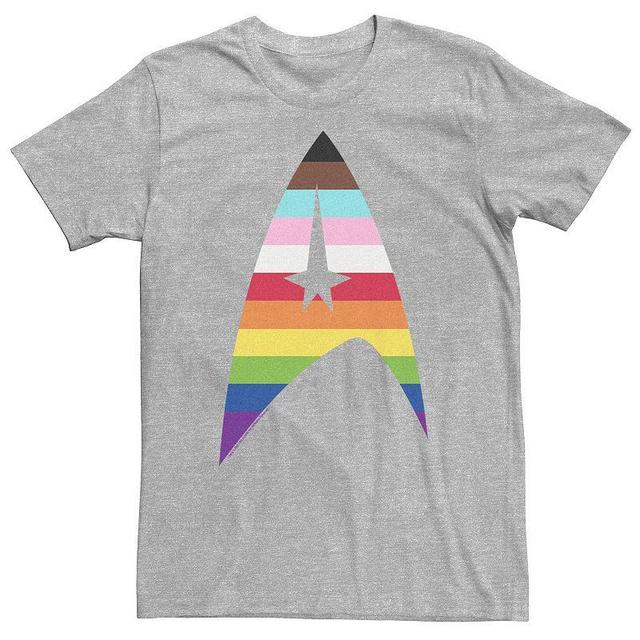 Big & Tall Star Trek Pride Logo Graphic Tee, Mens Athletic Grey Product Image