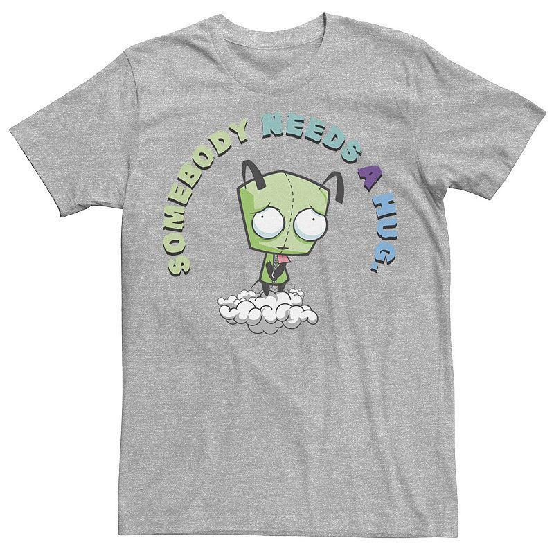 Mens Nickelodeon Invader Zim Gir Somebody Needs A Hug Sad Portrait Graphic Tee Product Image