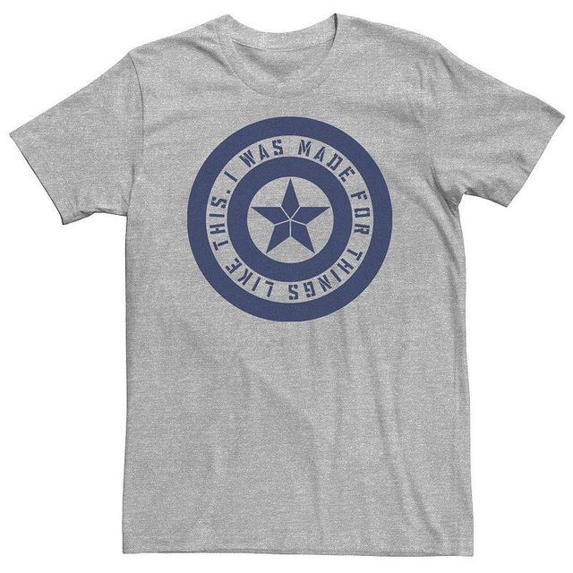 Big & Tall Marvel Avengers Endgame Captain America Quote Tee, Mens Product Image