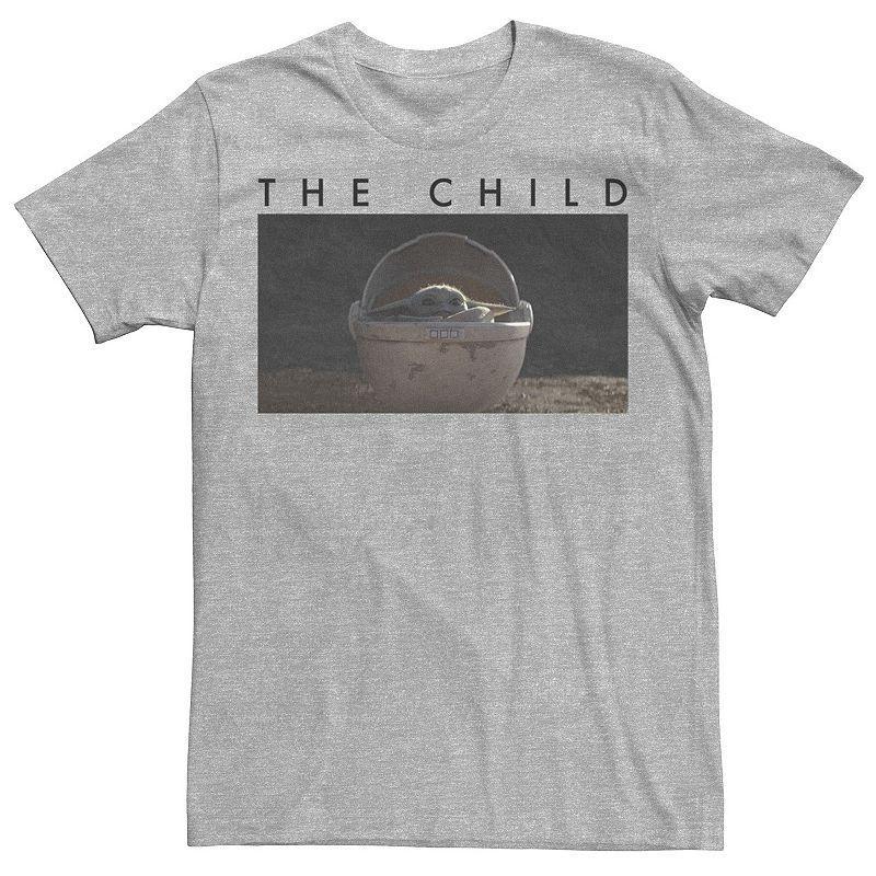 Mens Star Wars The Mandalorian The Child Armed & Dangerous Tee Athletic Grey Product Image