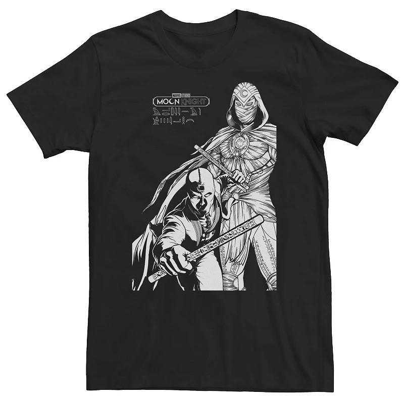 Big & Tall Marvel Moon Knight MK Line Art Duo Tee, Mens Product Image