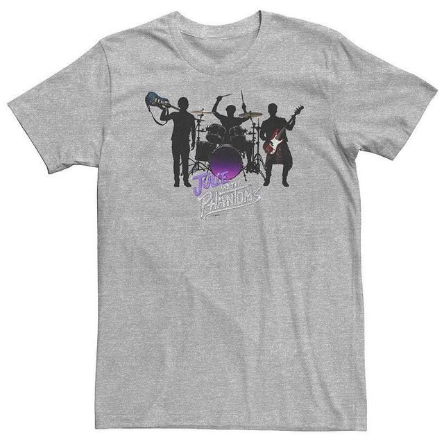 Big & Tall Julie And The Phantoms Group Shot Logo Silhouette Tee, Mens Athletic Grey Product Image