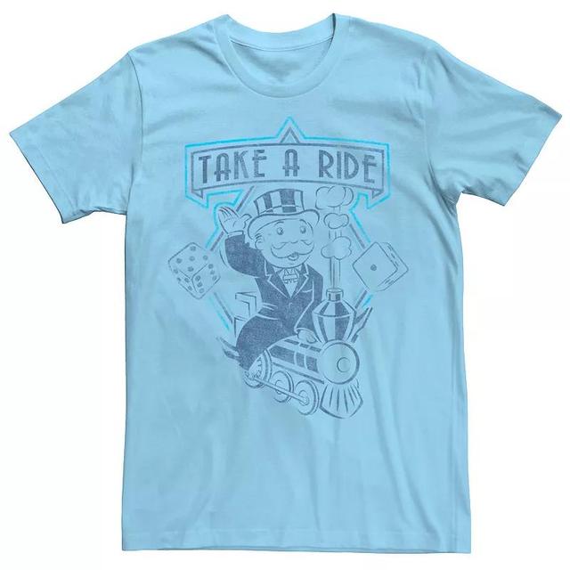 Mens Monopoly Man Train Ride Graphic Tee Product Image