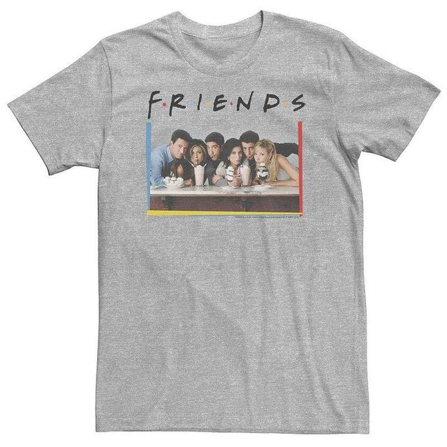 Big & Tall Friends Group Shot Milkshake Portrait Tee, Mens Athletic Grey Product Image