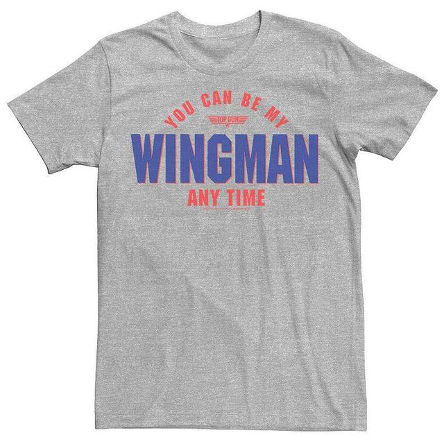 Mens Top Gun You Can Be My Wing Man Tee Athletic Grey Product Image