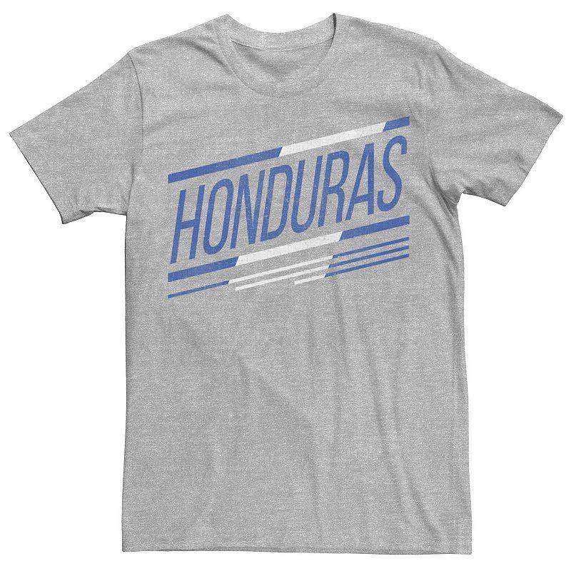 Mens Gonzales Honduras Slanted Stripe Logo Tee Athletic Grey Product Image