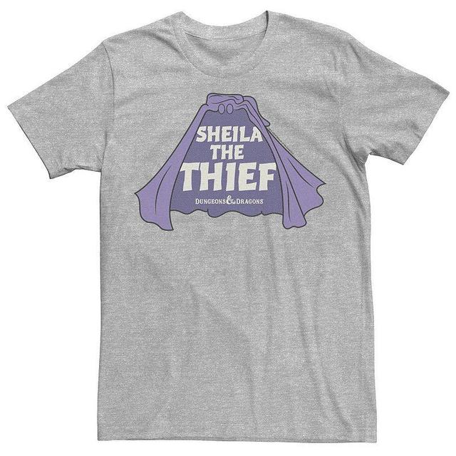 Mens Dungeons & Dragons Sheila The Thief Cape Tee Athletic Grey Product Image