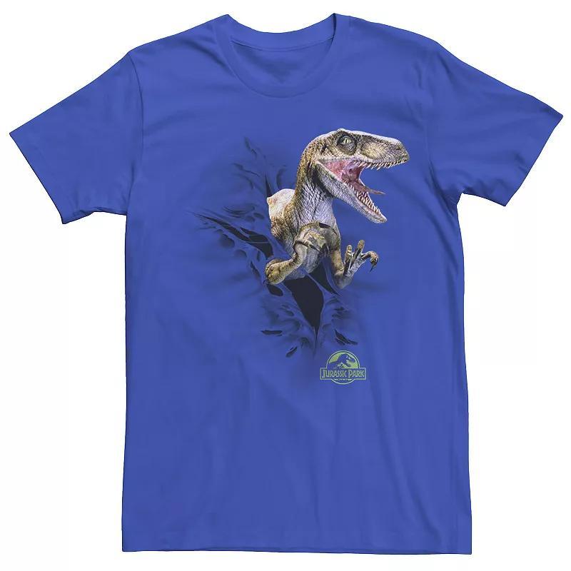 Mens Jurassic Park Ripping Velociraptor Graphic Tee Product Image