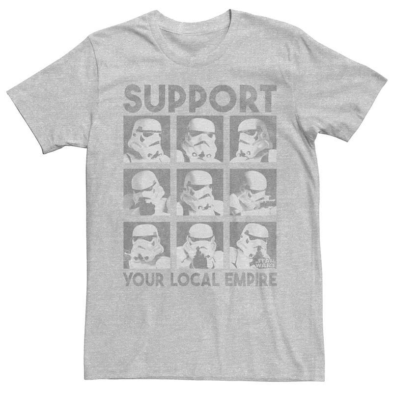 Mens A New Hope Ep4 Trooper Heads Tee Athletic Grey Product Image