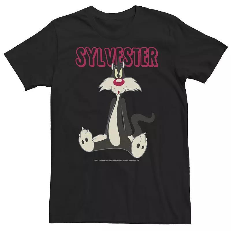 Big & Tall Looney Tunes Sylvester Portrait Tee, Mens Product Image