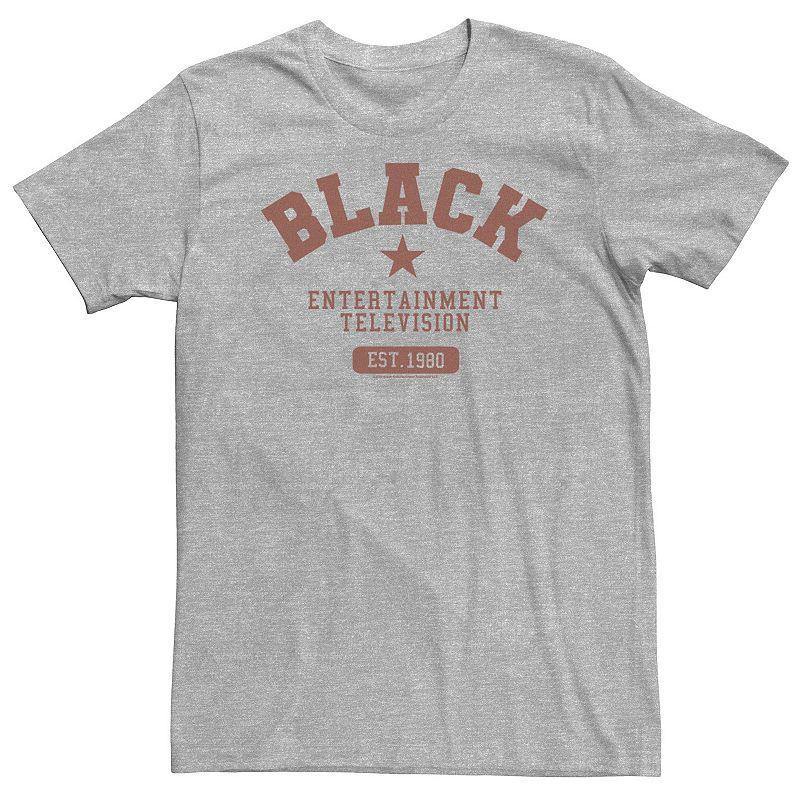 Big & Tall BET Black Entertainment Television Collegiate Tee, Mens Athletic Grey Product Image