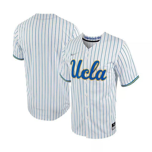 Mens Nike /Blue UCLA Bruins Pinstripe Replica Full-Button Baseball Jersey Product Image