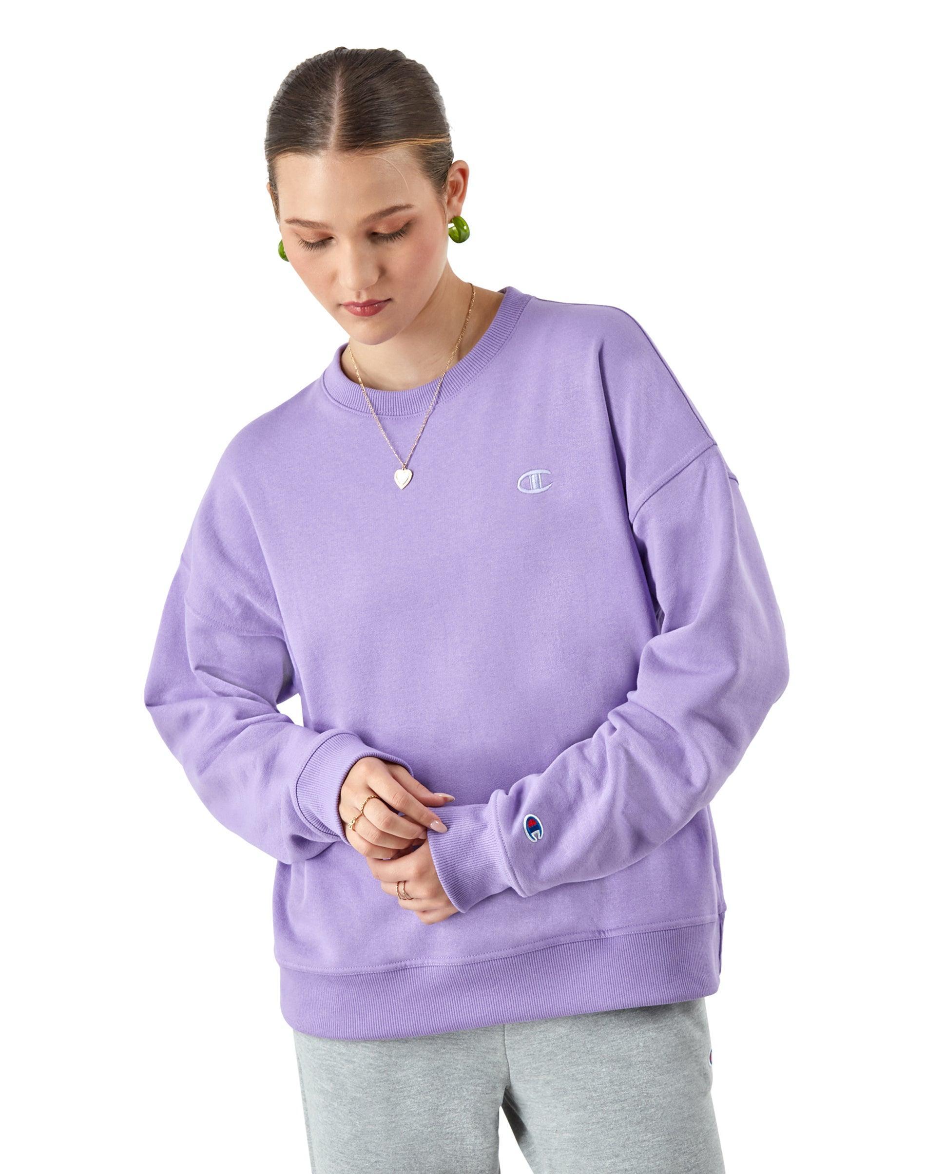 Womens Champion Powerblend Fleece Crewneck Sweatshirt Product Image