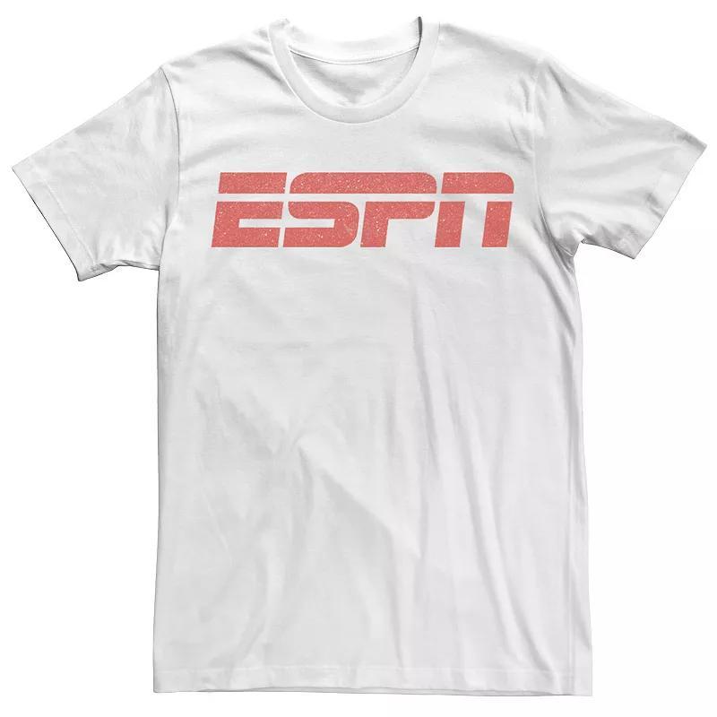 Mens ESPN Red Logo Tee White Product Image