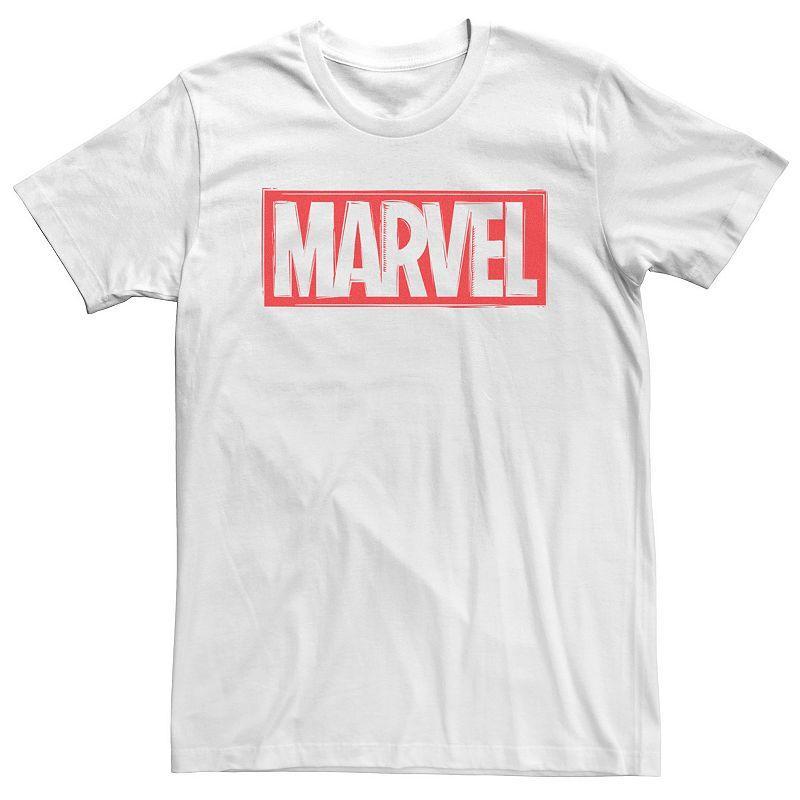 Big & Tall Marvel Woodcut Logo Tee, Mens Product Image