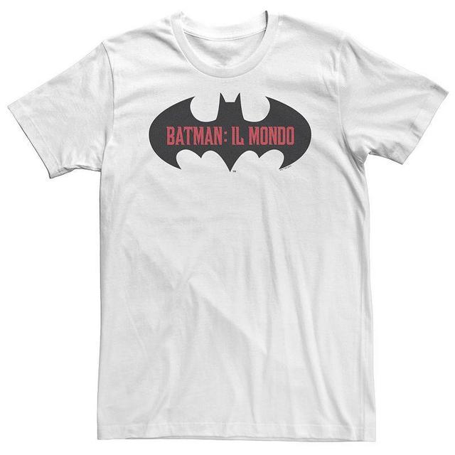 Big & Tall DC Comics Batman: Il Mondo Bat Logo Tee, Mens Product Image