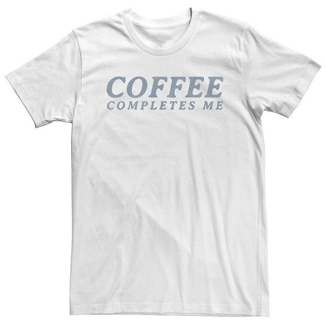 Big & Tall Trendy Coffee Completes Me Tee, Mens Product Image