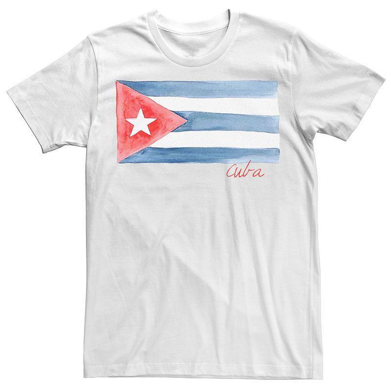 Mens HHM Cuba Flag Watercolor Tee Product Image