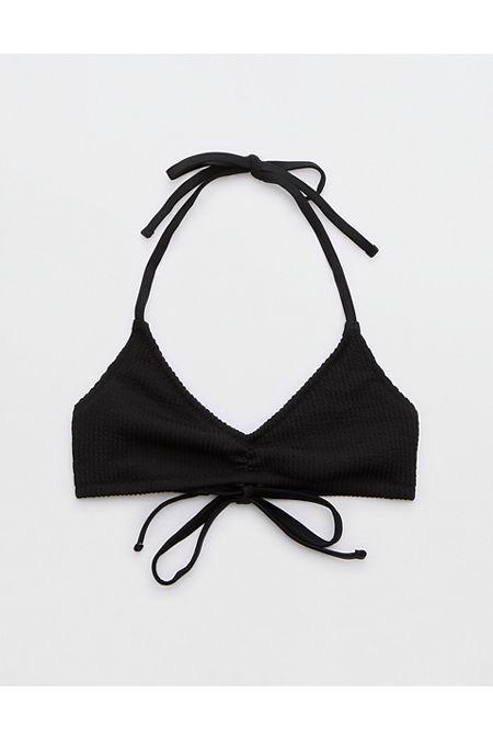 Aerie Crinkle Halter Voop Bikini Top Women's Product Image