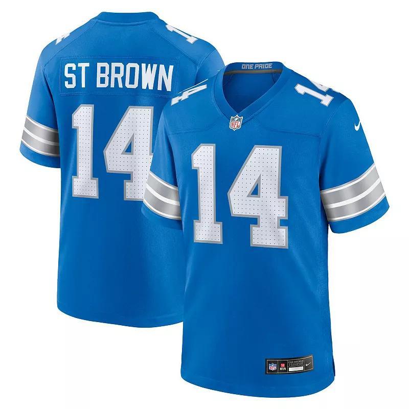 Amon-Ra St. Brown Detroit Lions Nike Men's NFL Game Football Jersey Product Image