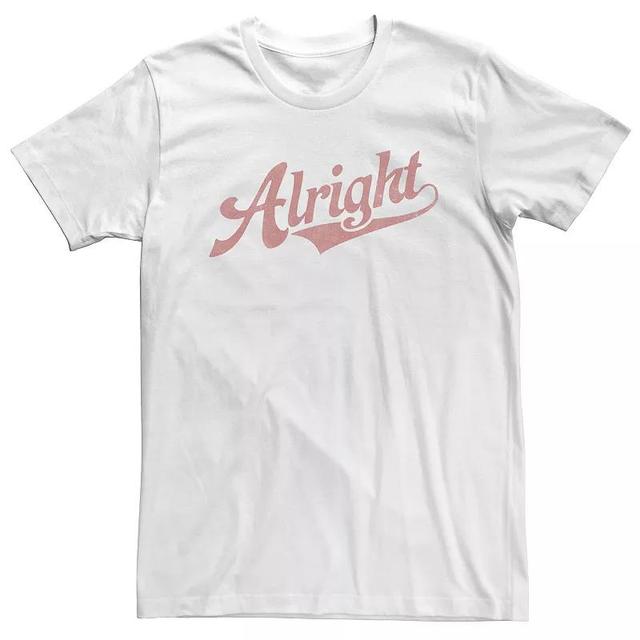 Big & Tall Alright Jersey Style Text Tee, Mens Product Image