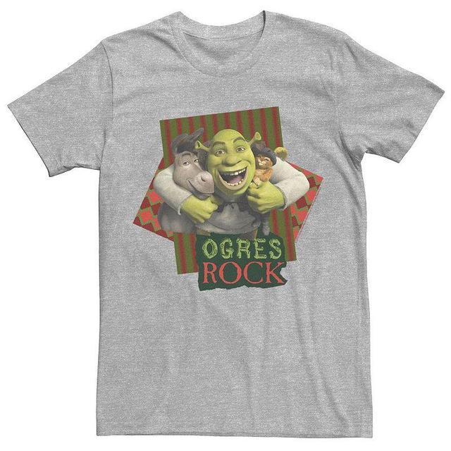 Mens Shrek The Third Ogres Rock Best Friends Tee Athletic Grey Product Image